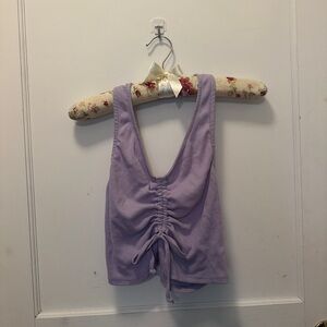 Full Tilt (Tilly’s) Purple Ruched Halter Top M